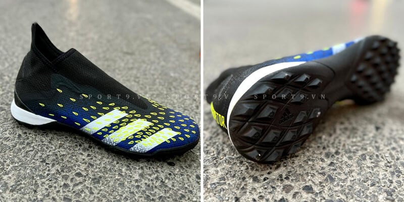 Giày đá bóng adidas Predator Freak .3 Laceless TF Superlative - Đen/Xanh/Trắng - FY0619